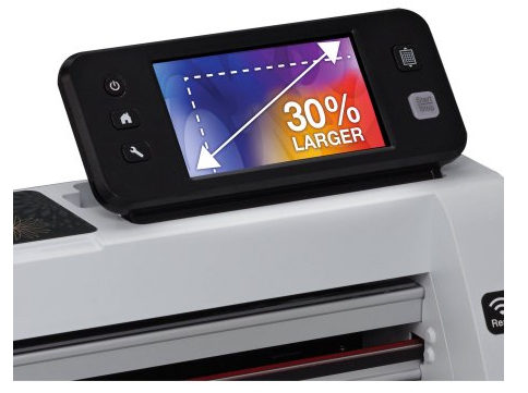 new larger display touchscreen on Scan-N-Cut 2