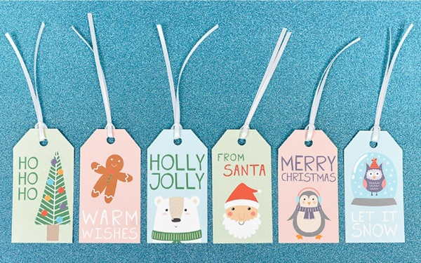 cricut christmas gift tags